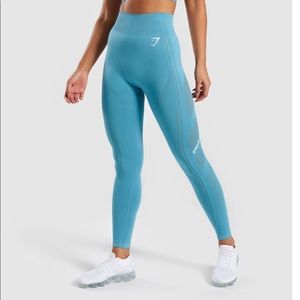 Gymshark flawless knit tights (teal /sm)